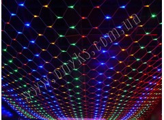 Гирлянда "Сетка" 220V 120pcs (белый провод)